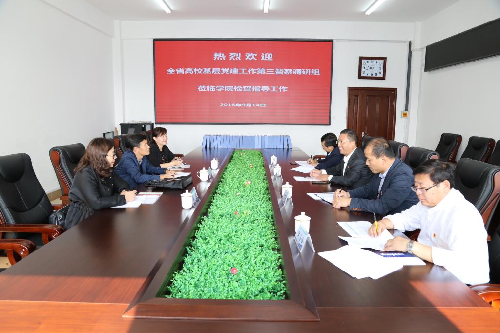 学院党委副书记徐彤宝汇报党建工作情况